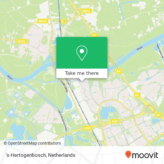 's-Hertogenbosch kaart