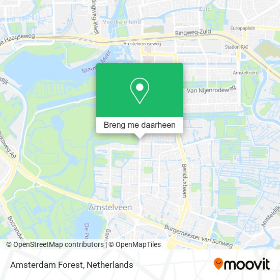 Amsterdam Forest kaart