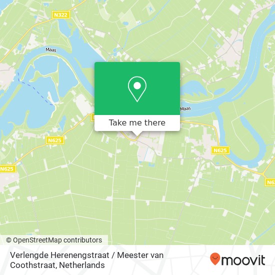 Verlengde Herenengstraat / Meester van Coothstraat kaart