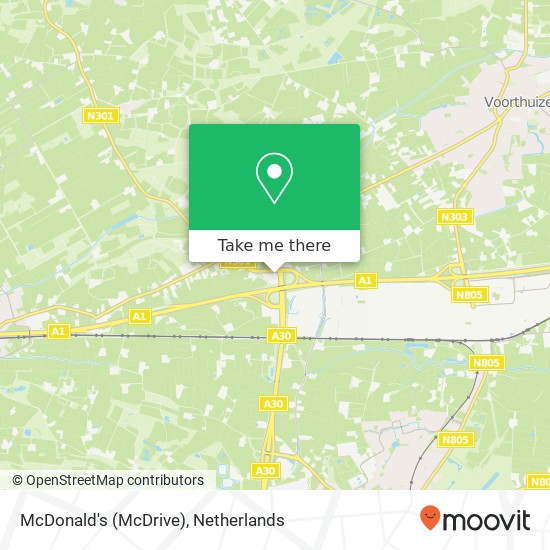 McDonald's (McDrive) kaart