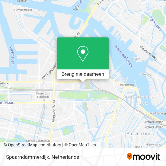 Spaarndammerdijk kaart