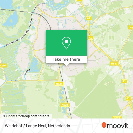 Weidehof / Lange Heul kaart