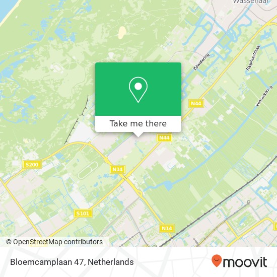 Bloemcamplaan 47 kaart