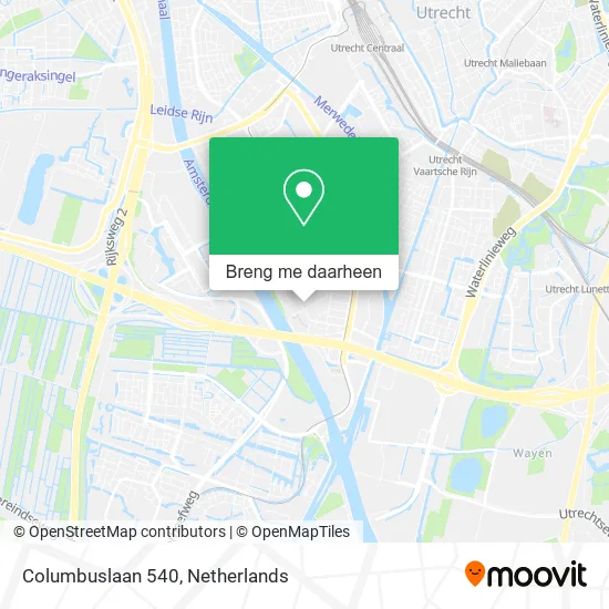 Columbuslaan 540 kaart