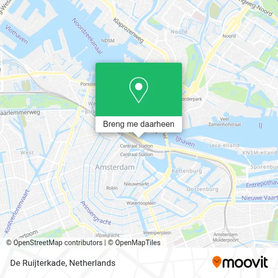 De Ruijterkade kaart