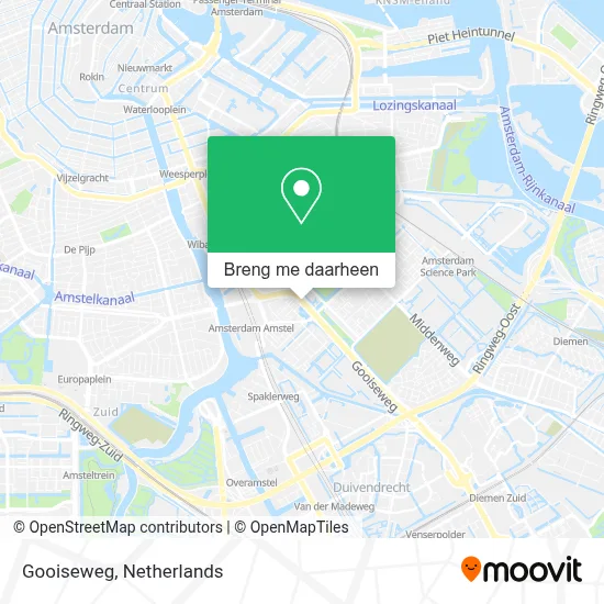Gooiseweg kaart