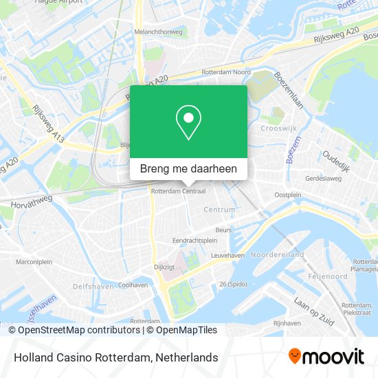 Holland Casino Rotterdam kaart