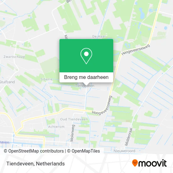 Tiendeveen kaart