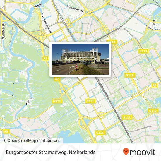 Burgemeester Stramanweg kaart