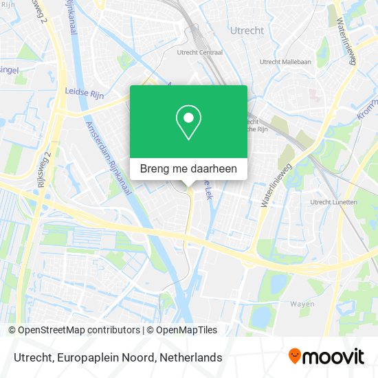 Utrecht, Europaplein Noord kaart