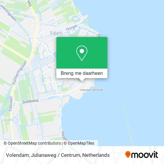 Volendam, Julianaweg / Centrum kaart