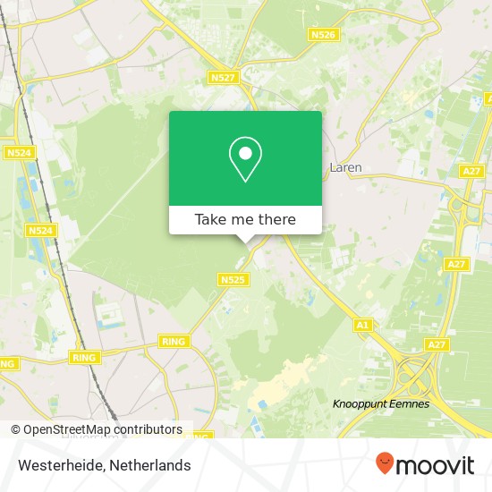 Westerheide kaart