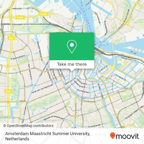 Amsterdam Maastricht Summer University kaart