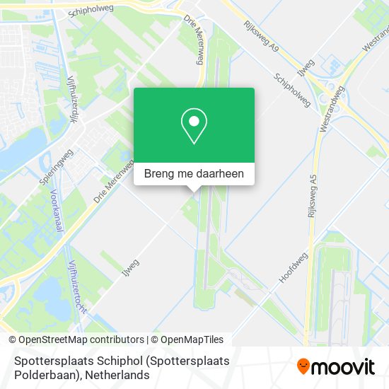Spottersplaats Schiphol (Spottersplaats Polderbaan) kaart