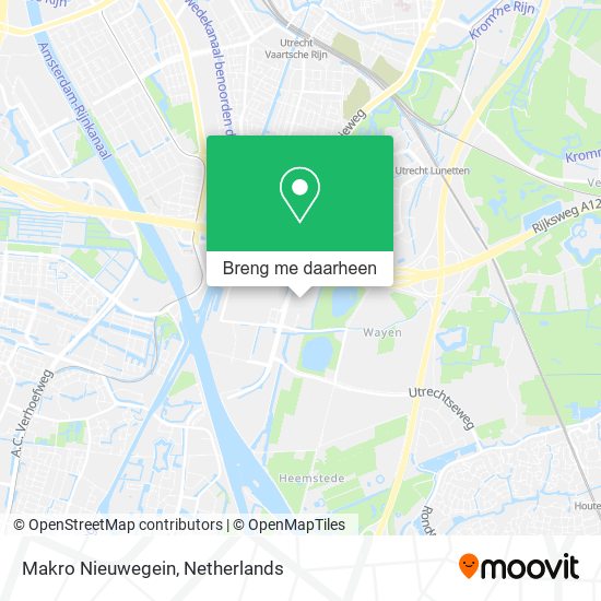 Makro Nieuwegein kaart