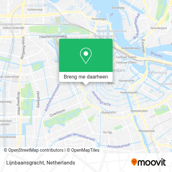 Lijnbaansgracht kaart