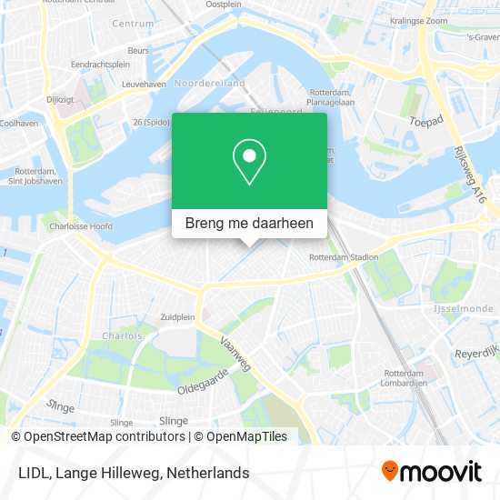 LIDL, Lange Hilleweg kaart