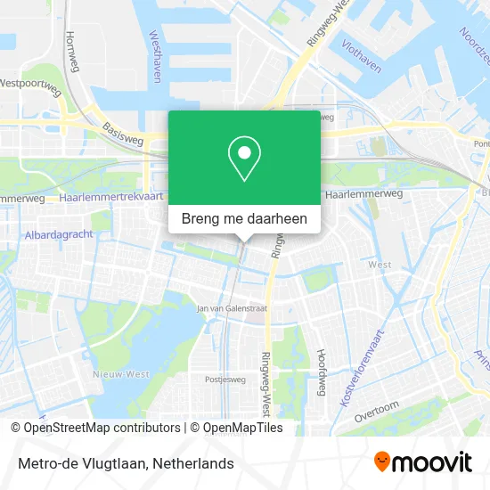 Metro-de Vlugtlaan kaart