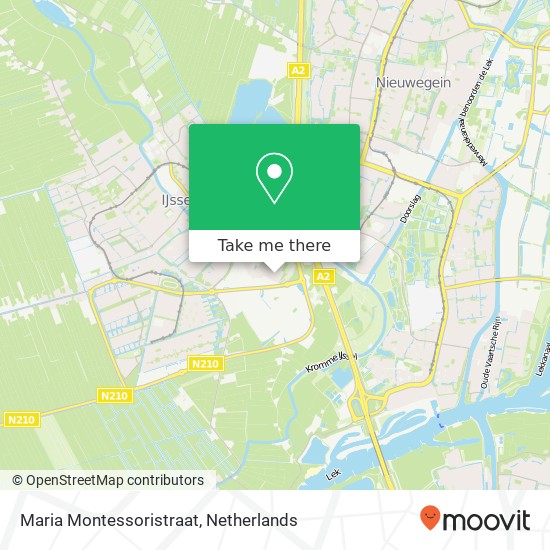 Maria Montessoristraat kaart