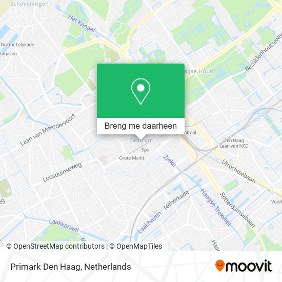 Primark Den Haag kaart