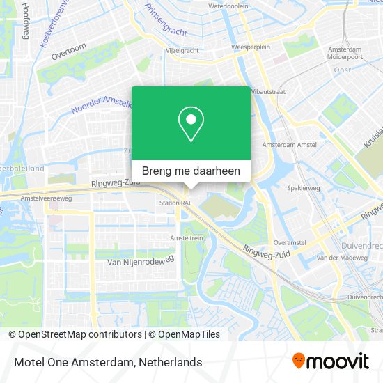 Motel One Amsterdam kaart