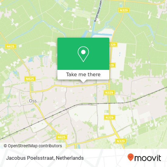 Jacobus Poelsstraat kaart