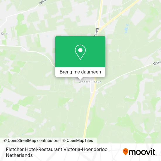 Fletcher Hotel-Restaurant Victoria-Hoenderloo kaart