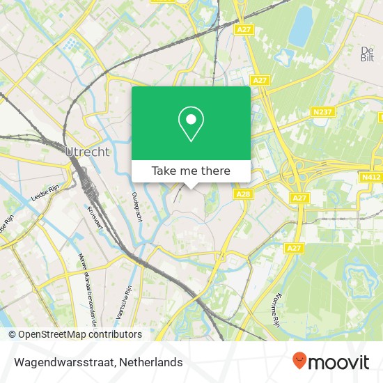 Wagendwarsstraat kaart