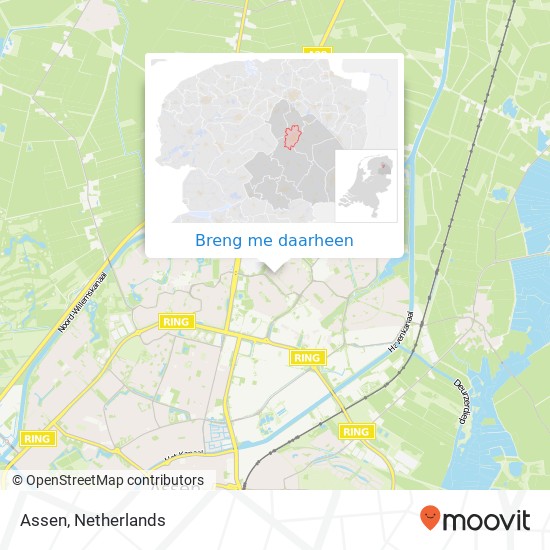 Assen kaart