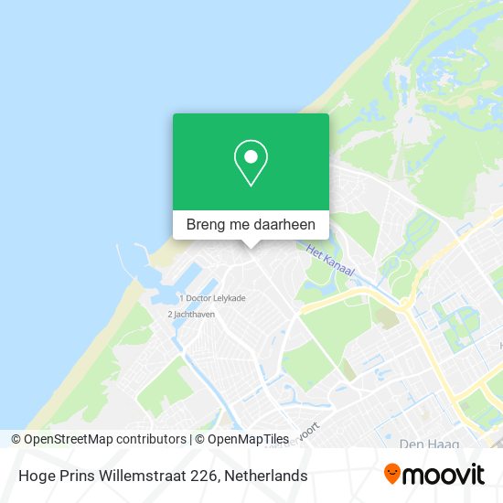 Hoge Prins Willemstraat 226 kaart