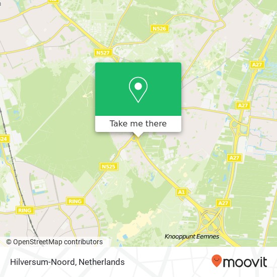 Hilversum-Noord kaart