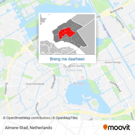 Almere-Stad kaart