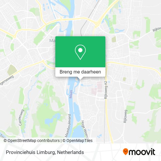 Provinciehuis Limburg kaart