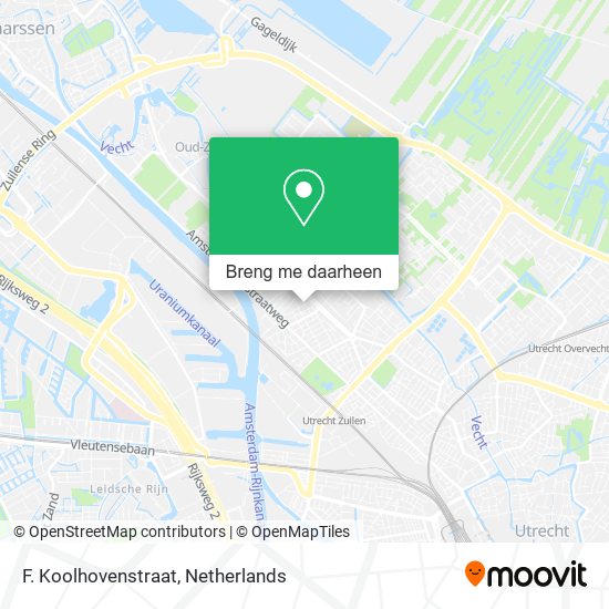 F. Koolhovenstraat kaart