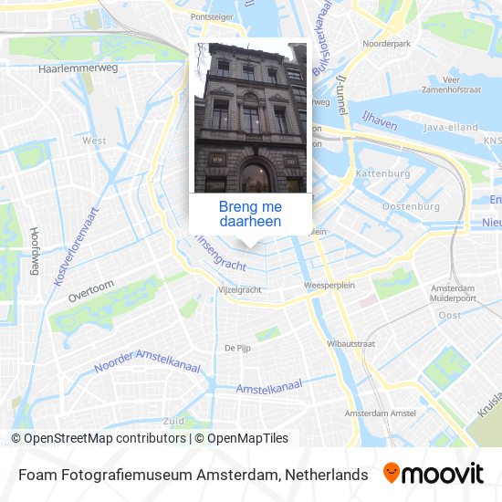 Foam Fotografiemuseum Amsterdam kaart