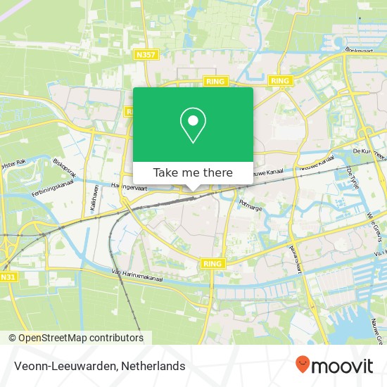 Veonn-Leeuwarden kaart