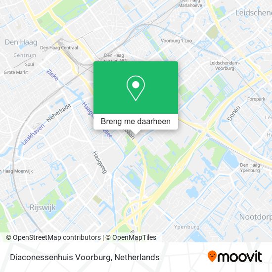 Diaconessenhuis Voorburg kaart