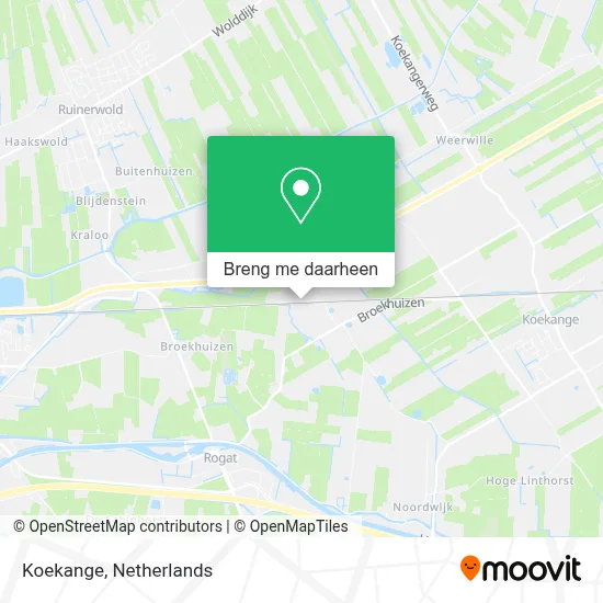 Koekange kaart