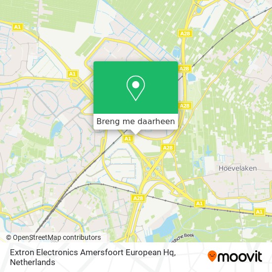 Extron Electronics Amersfoort European Hq kaart