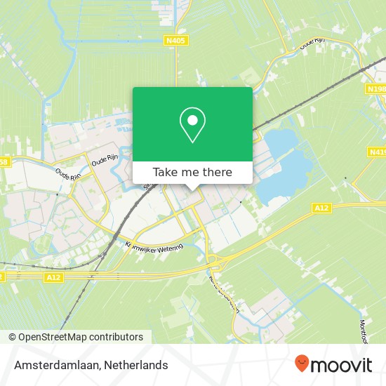 Amsterdamlaan kaart