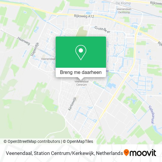 Veenendaal, Station Centrum / Kerkewijk kaart