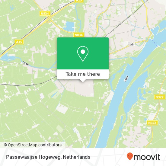 Passewaaijse Hogeweg kaart