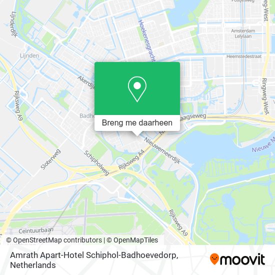 Amrath Apart-Hotel Schiphol-Badhoevedorp kaart
