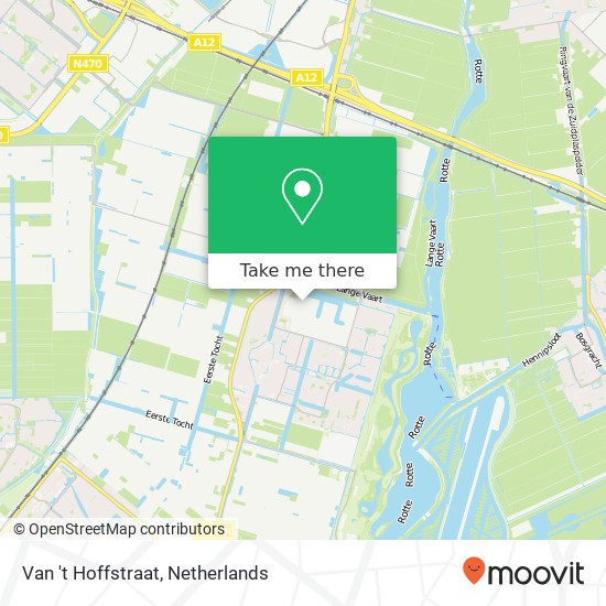 Van 't Hoffstraat kaart