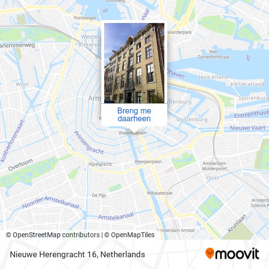 Nieuwe Herengracht 16 kaart