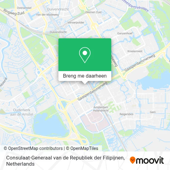 Consulaat-Generaal van de Republiek der Filipijnen kaart