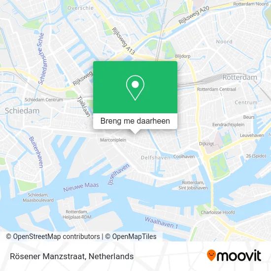 Rösener Manzstraat kaart