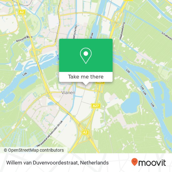 Willem van Duvenvoordestraat kaart
