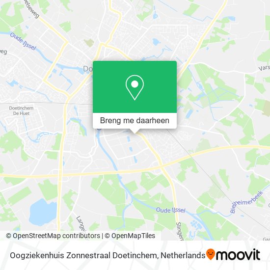 Oogziekenhuis Zonnestraal Doetinchem kaart