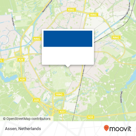 Assen kaart